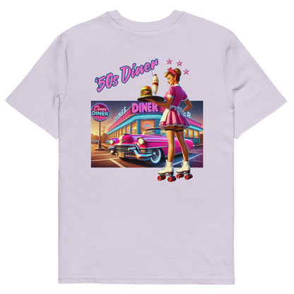 Unisex organic cotton t-shirt - '50s Retro Roller Waitress West Coast