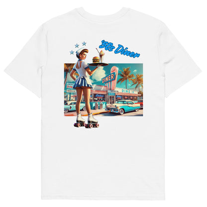 Unisex organic cotton t-shirt - '50s Retro Roller Waitress Maiami