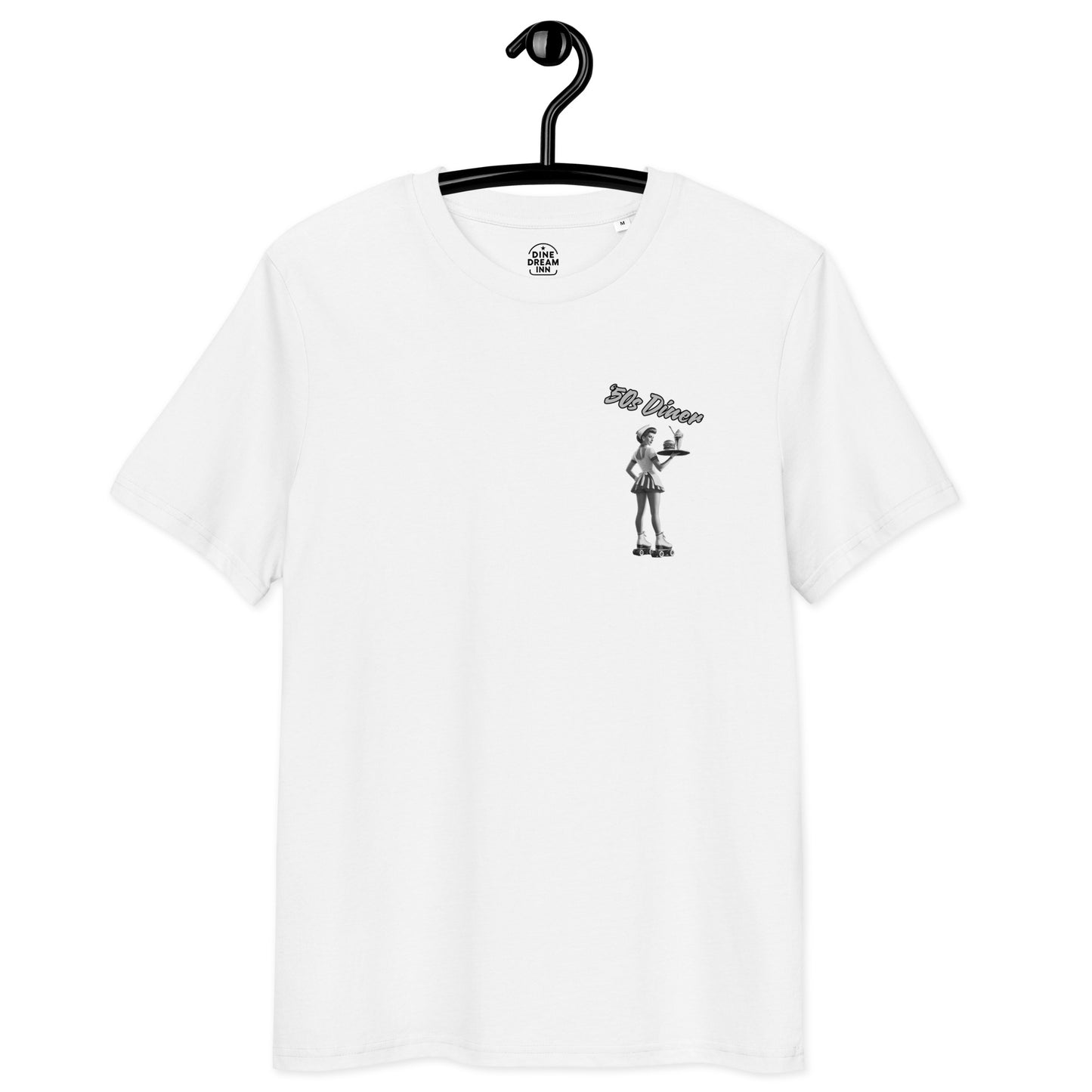 Unisex organic cotton t-shirt - '50s Retro Roller Waitress Maiami