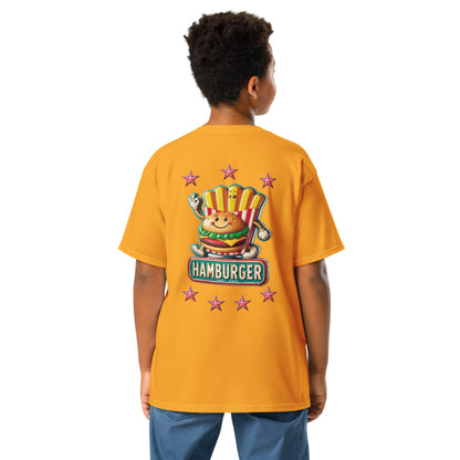 Youth classic tee - Hamburger-man tin plate sign for Kids'