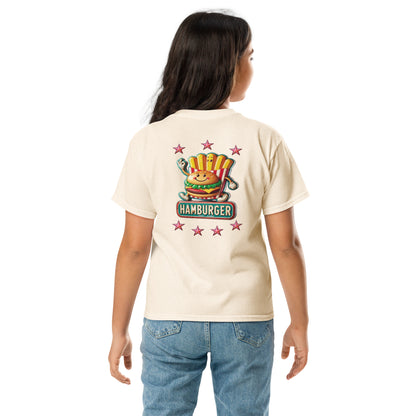 Youth classic tee - Hamburger-man tin plate sign for Kids'