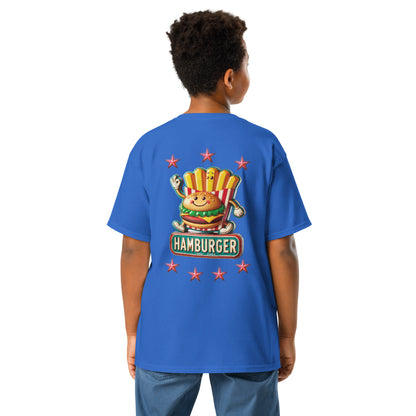 Youth classic tee - Hamburger-man tin plate sign for Kids'