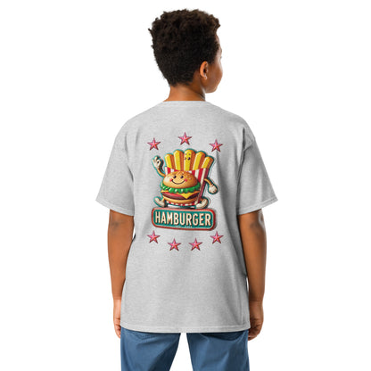 Youth classic tee - Hamburger-man tin plate sign for Kids'